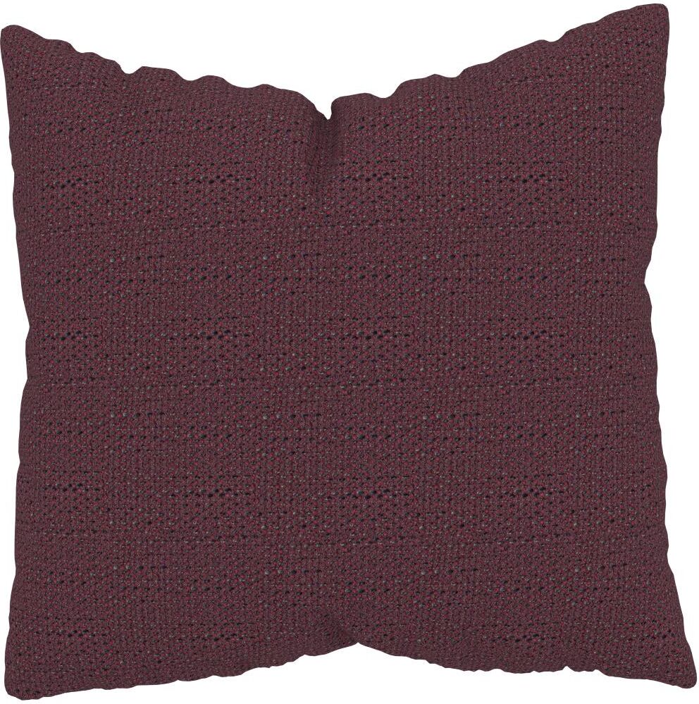 MYCS Coussin Rouge Mûre - 50x50 cm - Housse en Tissu grossier. Coussin de canapé moelleux