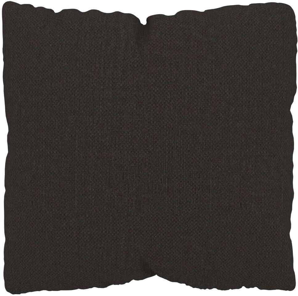 MYCS Coussin Brun Chocolat - 40x40 cm - Housse en Textile tissé. Coussin de canapé moelleux