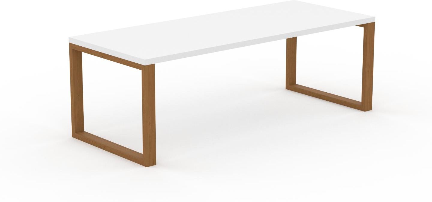 MYCS Bureau - Blanc, design contemporain, table de travail, fonctionnelle - 220 x 75 x 90 cm, modulable MYCS Bureau - Blanc, design contemporain, table de travail, fonctionnelle - 220 x 75 x 90 cm, modulable