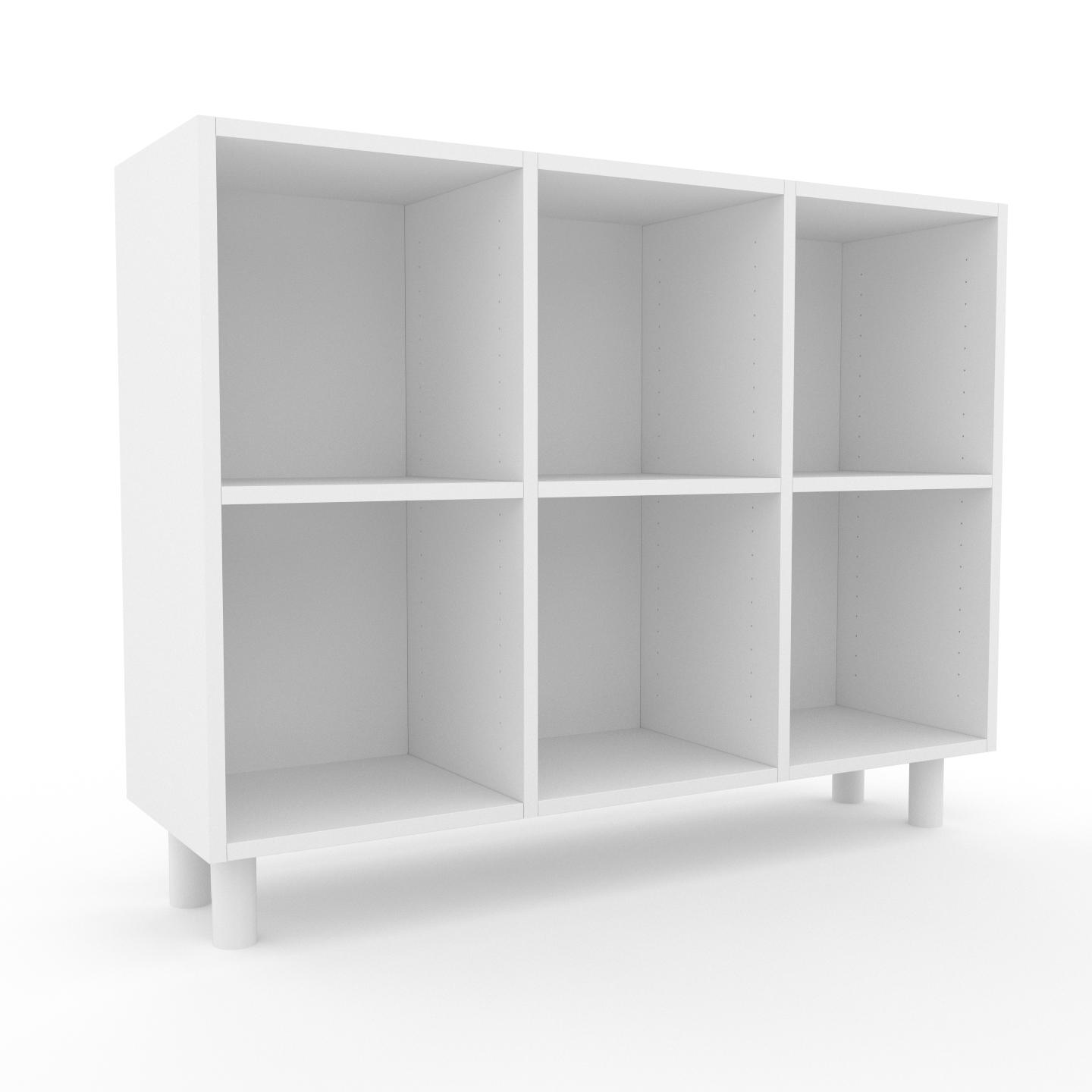 MYCS Range CD - Blanc, design contemporain, meuble pour vinyles, DVD - 118 x 91 x 35 cm, personnalisable