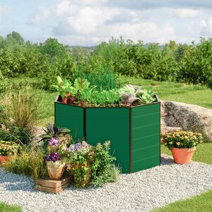 GFP 120 x 120  x 77 cm Carre potager sureleve, vert - (GFPV00552)