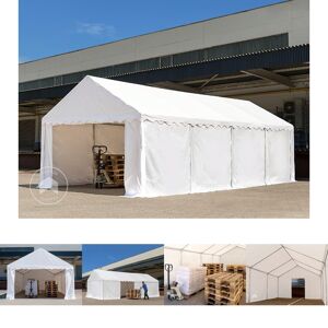 TOOLPORT Tente de stockage 5x10m PVC 500 g/m² vert imperméable hangar PVC TOOLPORT 6172 - Publicité