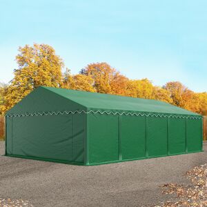 TOOLPORT Tente de stockage 5x10m PVC 500 g/m² vert imperméable hangar PVC TOOLPORT 6172 - Publicité