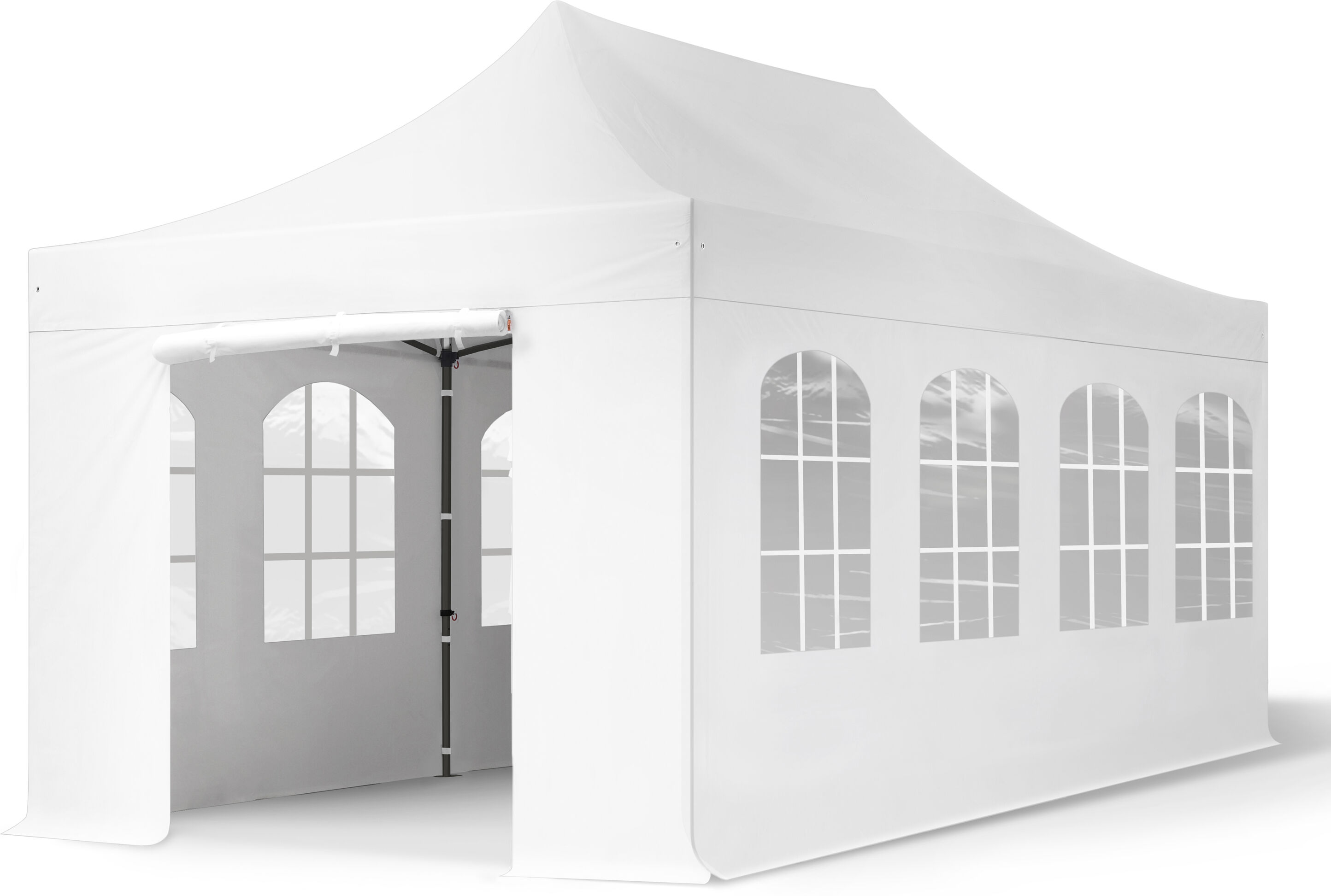 Intent24.fr Tente pliante 3x6m Polyester haute qualité 350 g/m² blanc imperméable barnum pliant, tonnelle pliante Intent24.fr Tente pliante 3x6m Polyester haute qualité 350 g/m² blanc imperméable barnum pliant, tonnelle pliante