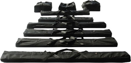 Intent24.fr Set de housses pour tentes 6 noir Intent24.fr Set de housses pour tentes 6 noir