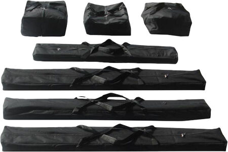 Intent24.fr Set de housses pour tentes 5 noir Intent24.fr Set de housses pour tentes 5 noir