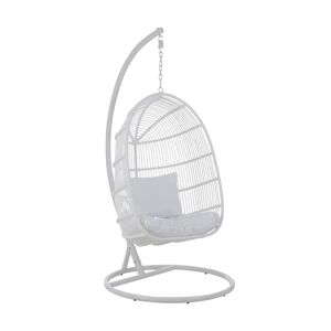 White metal hanging chair 119x105x193 cm - KYOTO