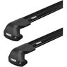 Barres de toit Mercedes EQS (08/21-) Thule WingBar Edge Black Alu