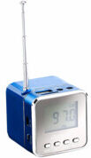 Auvisio Station MP3 et radio de poche MPS-550.Cube - Bleu