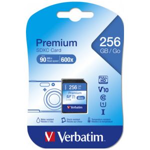 Verbatim Carte SDXC U1 Premium - 256 Go - Publicité