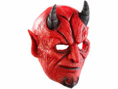 Infactory Masque de diable en latex avec bouche mobile