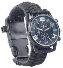 Semptec Montre de survie 5 en 1 avec bracelet en paracorde