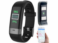 Newgen Medicals Bracelet fitness avec bluetooth, cardiofréquencemètre, tensiomètre