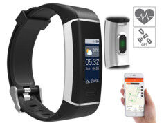Newgen Medicals Bracelet fitness à écran couleur avec GPS et application pour 24 sports FBT-200.gps