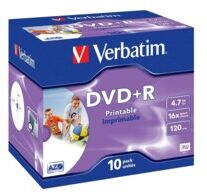 Verbatim DVD+R Verbatim AZO Printable 4,7 Go (x10)