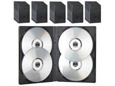 XCase 50 boîtiers DVD - 4 DVD - Noirs