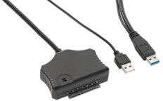 Xystec Adaptateur USB 3.0 autoalimenté pour disques durs SATA I/II/III HDD