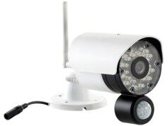VisorTech Caméra de surveillance avec capteur PIR et audio 2 voies