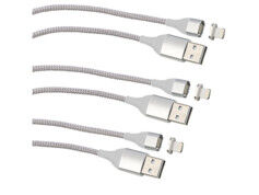 Callstel 3 câbles USB compatibles Lightning magnétiques 1 m pour chargement et transfert