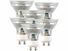 Luminea 6 spots LED GU10 - 1,5 W - 120 lm - Blanc chaud