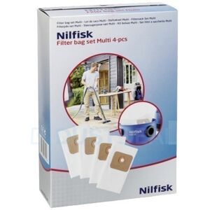 Nilfisk Multi 20 Sacs d'aspirateur Microfibres (4 sacs)