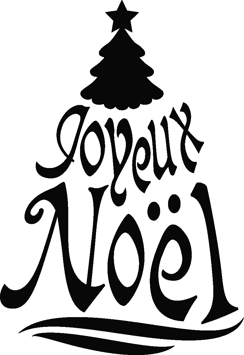 Ambiance-sticker Sticker arbre de Noël en français