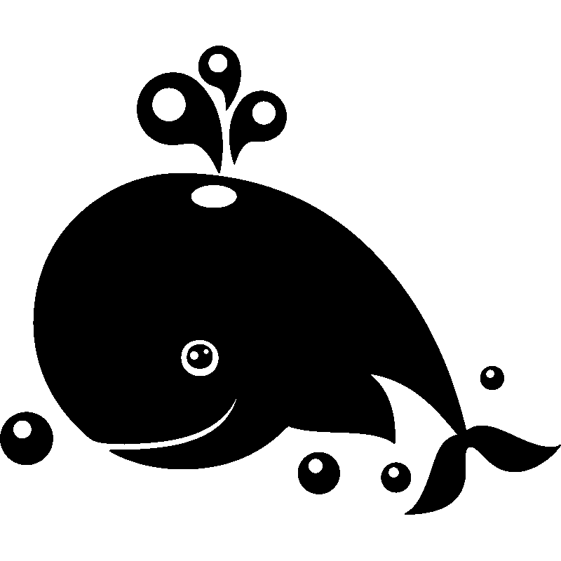 Ambiance-sticker Sticker baleine et bulles