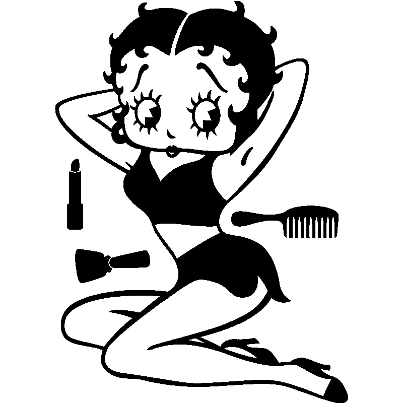 Ambiance-sticker Sticker Betty Boop assise