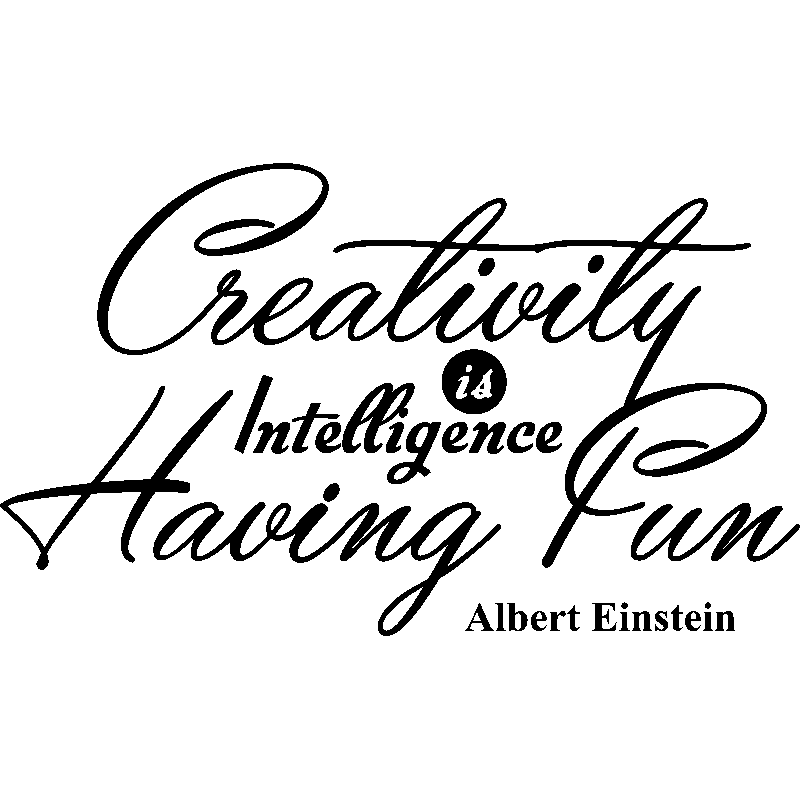 Ambiance-sticker Sticker Creativity is... - Albert Einstein