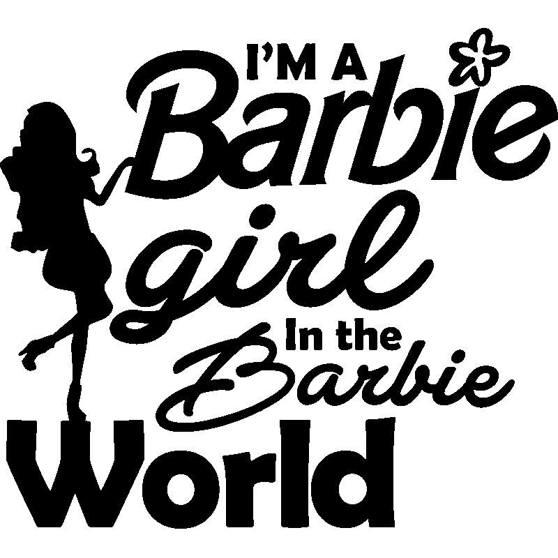 Ambiance-sticker Sticker I'm a barbie girl