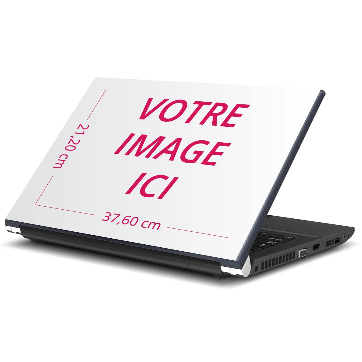 Ambiance-sticker Sticker image personnalisable PC portable 17 pouces - 21.20x37.6cm