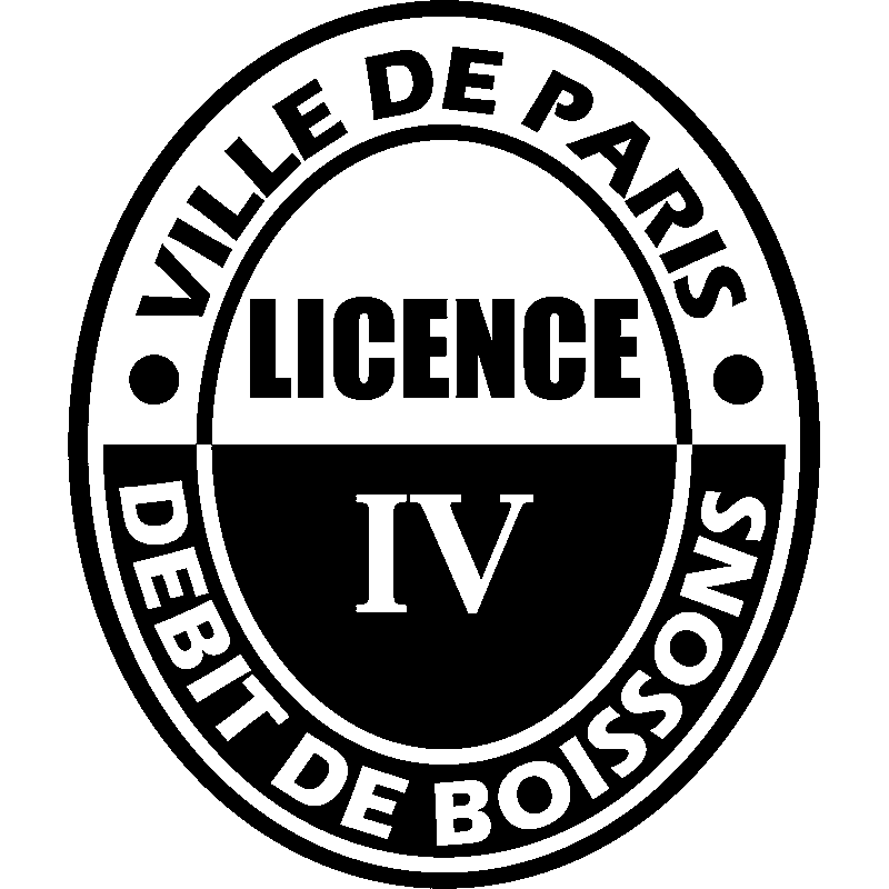 Ambiance-sticker Sticker texte Ville de Paris, débit de boisson
