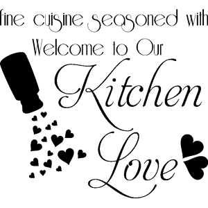 Ambiance-sticker Sticker Welcome to our kitcken