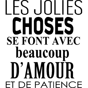 Ambiance-sticker Sticker citation Les jolies choses