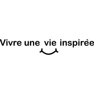 Ambiance-sticker Sticker citation Vivre une vie inspirée