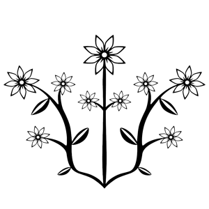Ambiance-sticker Sticker Fleurs et leurs racines