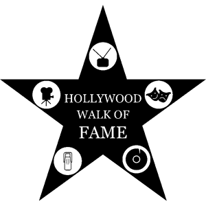 Ambiance-sticker Sticker Hollywood walk of fame