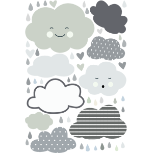 Ambiance-sticker Stickers nuages sous une douce pluie