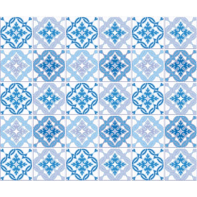 Ambiance-sticker 30 stickers carrelages azulejos Ilya - Publicité Ambiance-sticker 30 stickers carrelages azulejos Ilya - Publicité