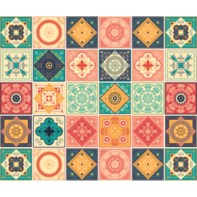 Ambiance-sticker 30 stickers carrelages azulejos jezus - Publicité Ambiance-sticker 30 stickers carrelages azulejos jezus - Publicité