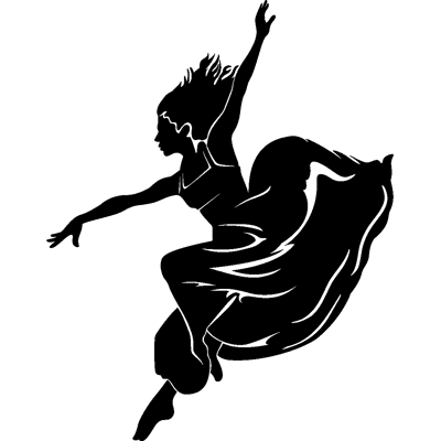 Ambiance-sticker Danseuse portant une longue robe - Publicité Ambiance-sticker Danseuse portant une longue robe - Publicité