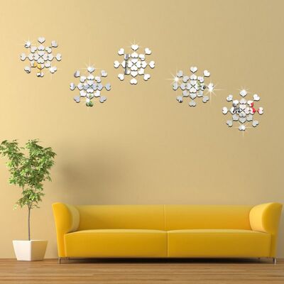 NC Pack de 100 stickers miroir en forme de cœur - Publicité NC Pack de 100 stickers miroir en forme de cœur - Publicité