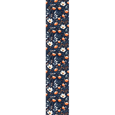 Ambiance-sticker Papier peint préencollé fleurs blanches et oranges H300 x L60 cm - Publicité Ambiance-sticker Papier peint préencollé fleurs blanches et oranges H300 x L60 cm - Publicité