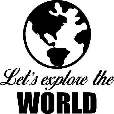 NC Sticker Let's explore the world - Publicité NC Sticker Let's explore the world - Publicité