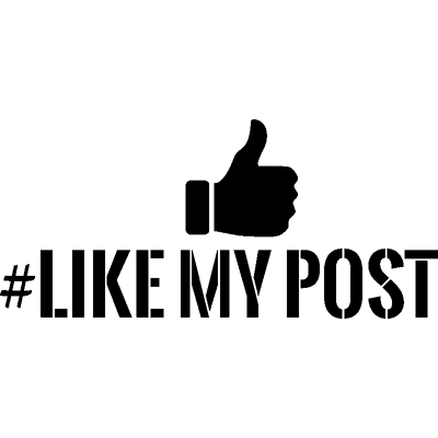 NC Sticker # Like my post - Publicité NC Sticker # Like my post - Publicité
