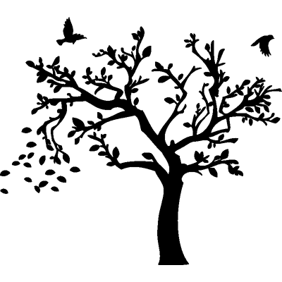 Ambiance-sticker Sticker arbre d'automne et ses oiseaux - Publicité Ambiance-sticker Sticker arbre d'automne et ses oiseaux - Publicité