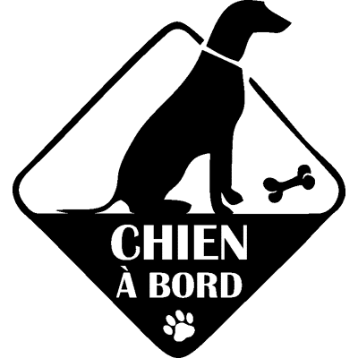 NC Sticker auto Chien à bord - Publicité NC Sticker auto Chien à bord - Publicité