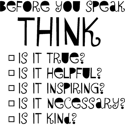 NC Sticker Before you speak… - Publicité NC Sticker Before you speak… - Publicité
