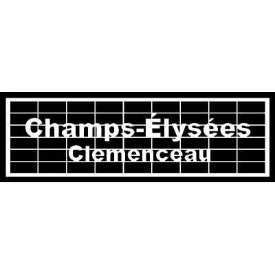 Sticker Champs – Elysées Clemenceau - Publicité Sticker Champs – Elysées Clemenceau - Publicité