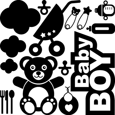 Ambiance-sticker Sticker citation Baby boy - Publicité Ambiance-sticker Sticker citation Baby boy - Publicité